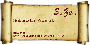 Sebeszta Zsanett névjegykártya
